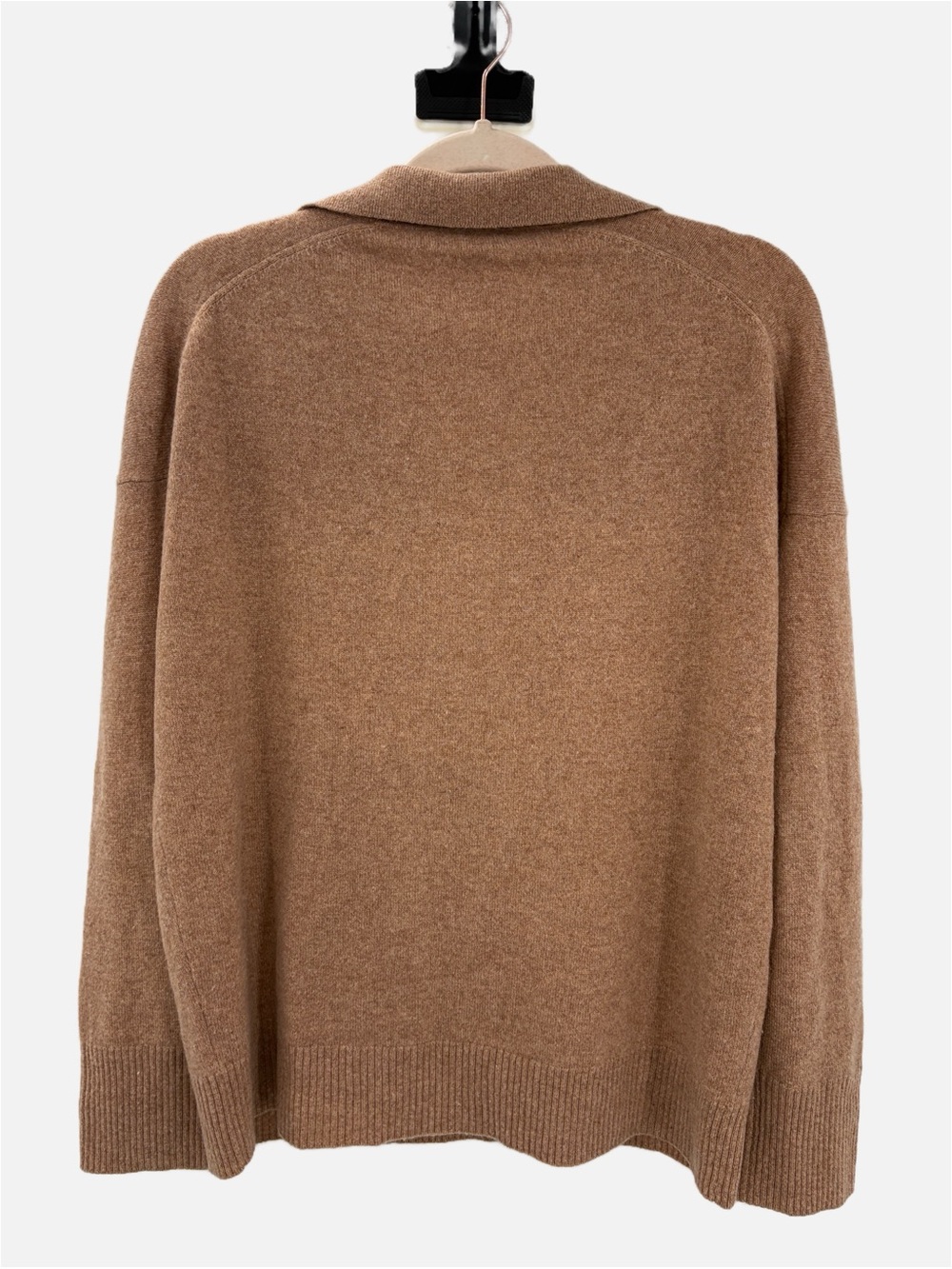 Haven Well Within 100% Cashmere Open Collar Sweater Brown Size Large - Picture 2 of 4